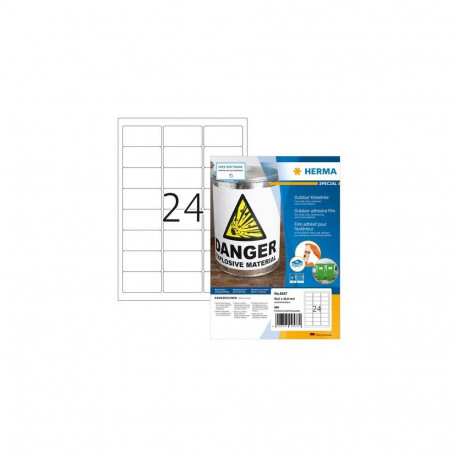 HERMA 9537 self-adhesive label Rectangle White 960 pc(s)