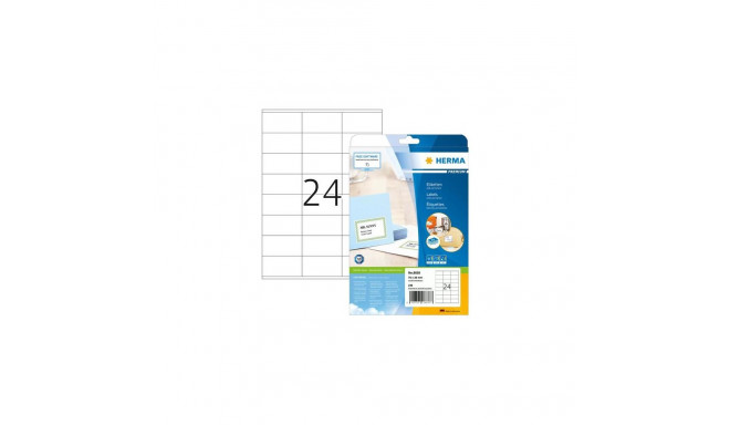 HERMA 8638 self-adhesive label Rectangle Permanent White 240 pc(s)