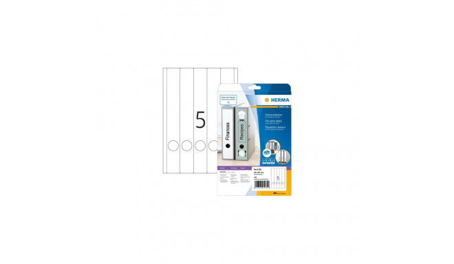 HERMA File labels A4 38x297 mm white paper matt opaque 125 pcs.