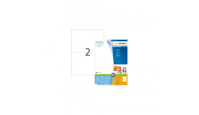HERMA Labels Premium A4 210x148 mm white paper matt 400 pcs.
