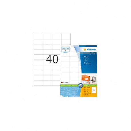 HERMA Labels Premium A4 52.5x29.7 mm white paper matt 8000 pcs.