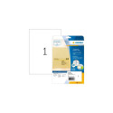 HERMA A4 self-adhesive label Rectangle Permanent Transparent 10 pc(s)