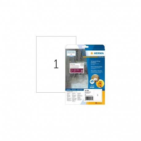 HERMA A4 self-adhesive label Rounded rectangle White 10 pc(s)