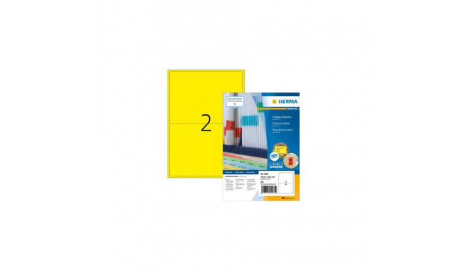 HERMA 4565 self-adhesive label Rectangle Yellow 200 pc(s)