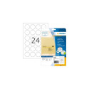 HERMA Sea labels A4 Ø 40 mm round transparent extra strong adhesion film matt 600 pcs.