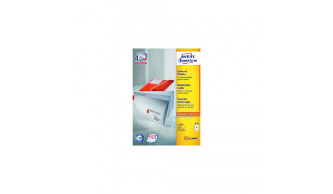 Avery 3652Z self-adhesive label Rectangle White 2100 pc(s)
