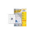 Avery 3481 self-adhesive label Rectangle Permanent White 2100 pc(s)
