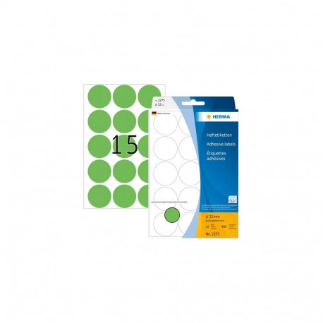 HERMA Multi-purpose labels/colour dots Ø 32 mm round green paper matt hand inscription 480 pcs.