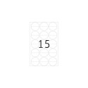 HERMA Seal labels perforated Ø 32 mm round transparent extra strong adhesion film matt 240 pcs.