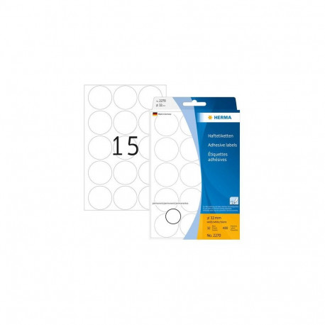 HERMA Multi-purpose labels/colour dots Ø 32 mm round white paper matt hand inscription 480 pcs.