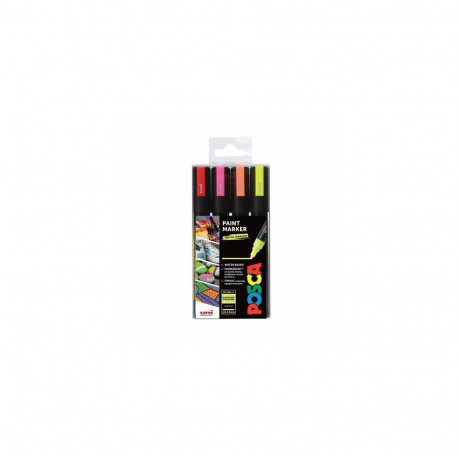 POSCA PC-5M Fluorescent x4