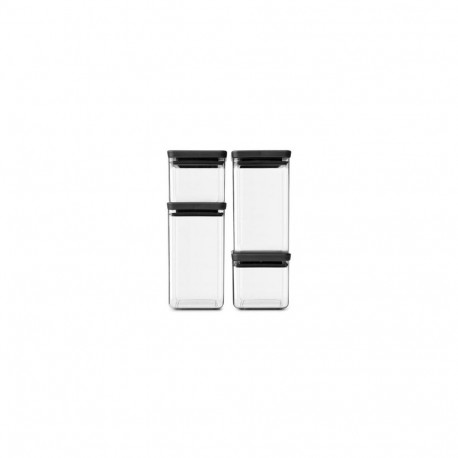 Brabantia Tasty+ Square Plastic Black, Transparent
