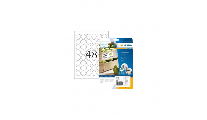 HERMA Labels A4 Ø 30 mm round white extra strong adhesion paper matt 1200 pcs.