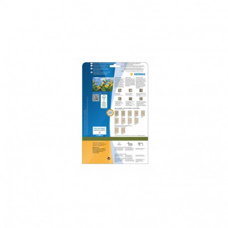 HERMA 10757 self-adhesive label Rectangle Permanent Brown 40 pc(s)