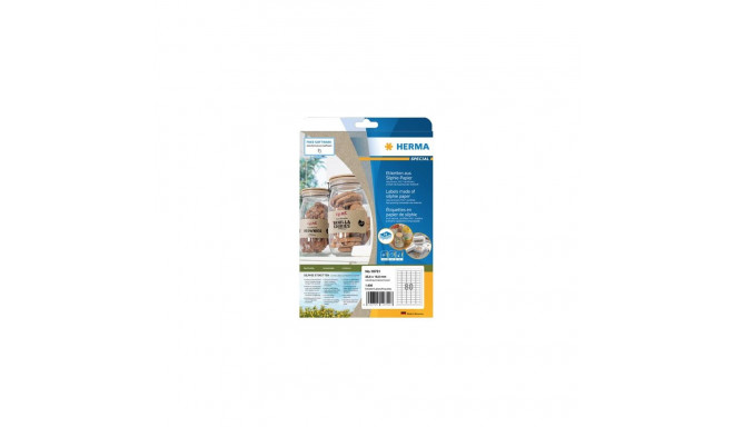 HERMA 10751 self-adhesive label Rectangle Permanent Brown 16000 pc(s)