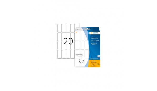 HERMA Multi-purpose labels 19x40 mm white Movables/removable paper matt 640 pcs