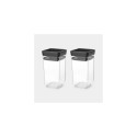 Brabantia Tasty+ Rectangular Canister 0.15 L Grey, Transparent 2 pc(s)