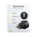 goobay Travel adapter Europe to USA/Japan, black
