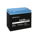 LiFePO4 battery 12.8V, 24Ah, 307.2Wh,BM
