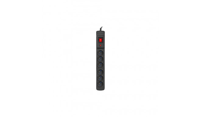 Armac Multi M6 surge protection power strip, 6 sockets, 10 m, black (M6/100/CZ)