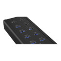 Hub 7-Port IcyBox USB 3.0 IB-HUB1703-QC3 incl. 3 Ladeport