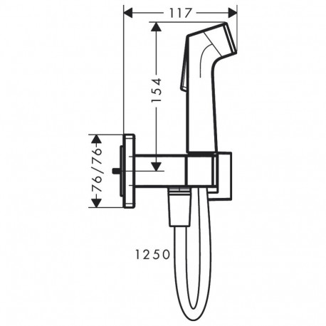 bideti segisti ülemine osa HG E 1250mm