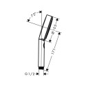 Käsidušš Hansgrohe Pulsify Select, must matt 24110670
