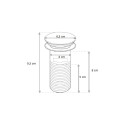 Bottom valve with overflow Mexen 79920-20 white