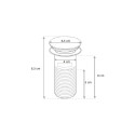 Mexen klik-klak with overflow, black, 79920-70
