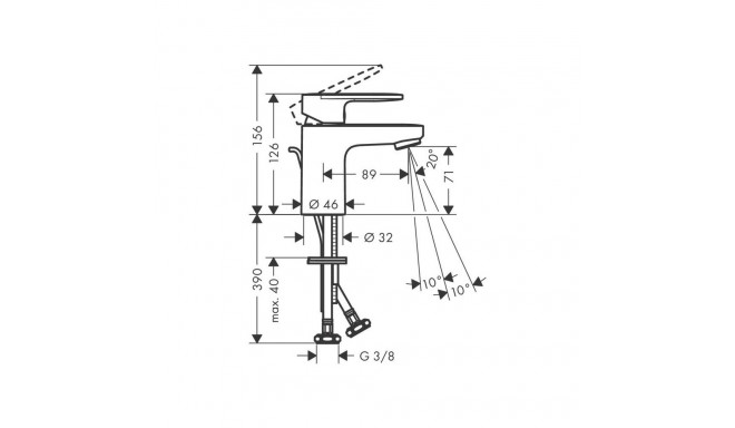 Valamusegisti Hansgrohe Vernis Blend 71550670