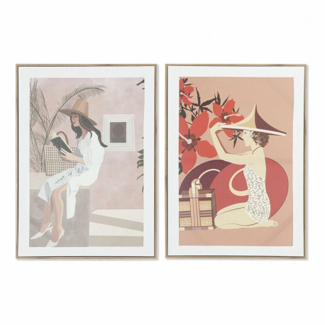 Maal DKD Home Decor Daam (2 Ühikut) (50 x 3 x 70 cm)