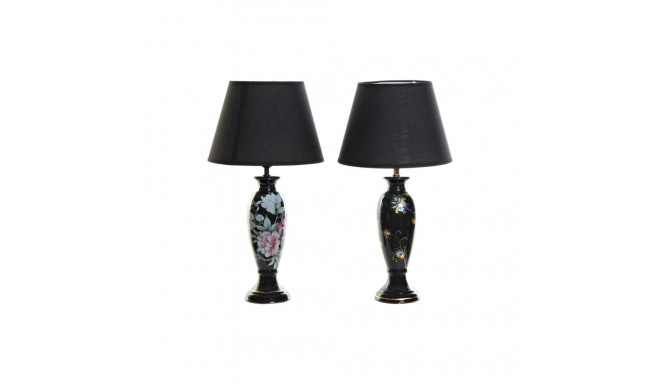 Desk lamp DKD Home Decor Black Golden Bird 220 V 50 W Oriental (28 x 28 x 51 cm) (2 Units)