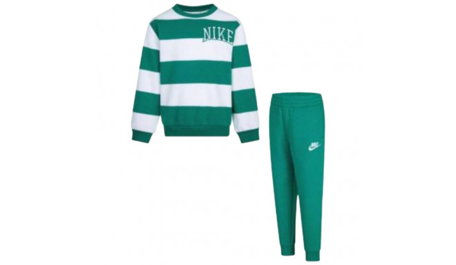 Set of clothes Nike N NSW CLUB SNL STRIPE CREW 86M256 Green - 4 Years