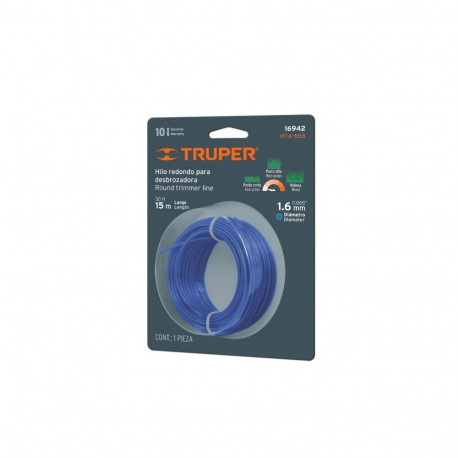 Ümar trimmeri jõhv 1.6mm/15m Truper®