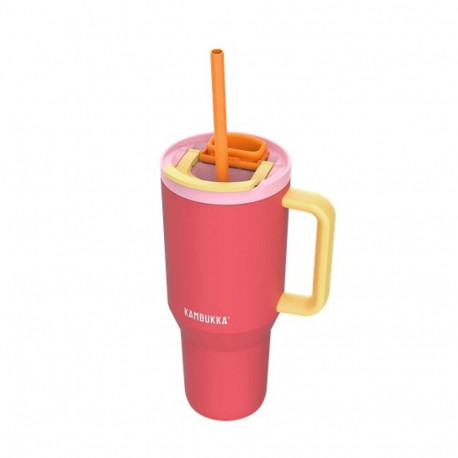 Termotass teleskoopilise kõrrega Kambukka Rio Tumbler 950ml roosa papaya