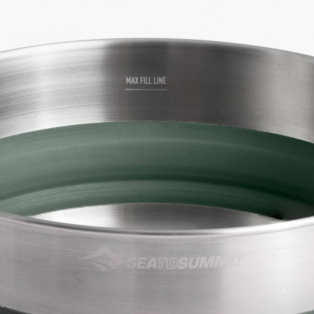 Sea To Summit pott Detour 3L roostevaba teras, roheline