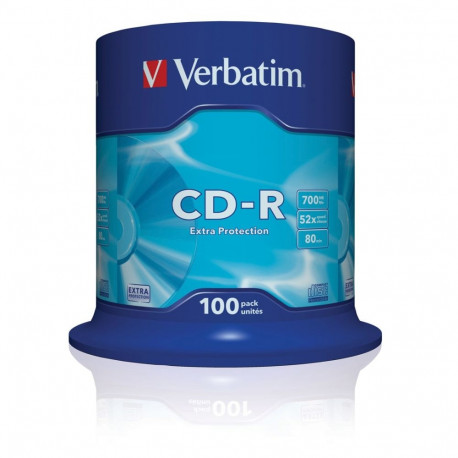 Verbatim CD-R-plaadid 434115 700MB x52 Protec Surfa, 100 tk