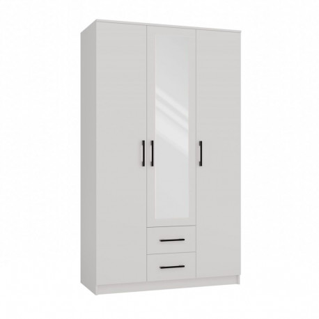 Topeshop ROMANA 120 BIEL bedroom wardrobe/closet 6 shelves 3 door(s) White