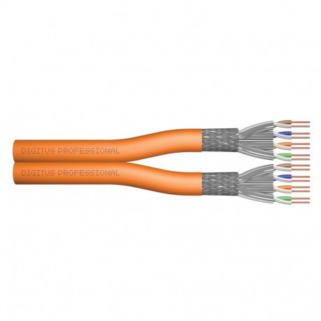 Digitus CAT 7 S/FTP andmekaabel – paigalduskaabel, 100 m, dupleks, Dca-s2, d1, a1