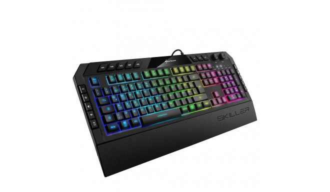 Sharkoon Skiller SGK5 mänguklaviatuur USB QWERTZ saksa must
