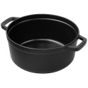 Staub ümmargune malmist vorm 3,8 l must