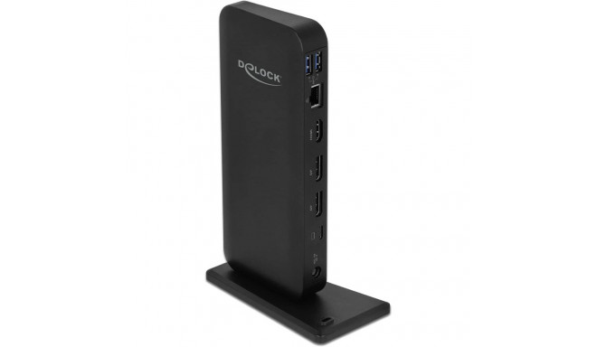 USB Type-C dokkimisjaam DisplayPort HDMI USB-C USB-A, must