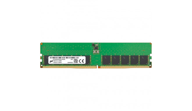 Micron Server Memory Module||DDR5|32GB|UDIMM/ECC|5600 MHz|CL 46|1.1 V|MTC20C2085S1EC56BR