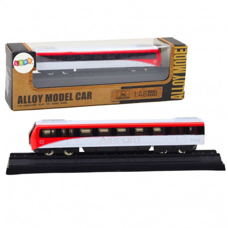 Model Kolekcjonerski Pociąg Czerwono-Biały 1:48 Metalowy
