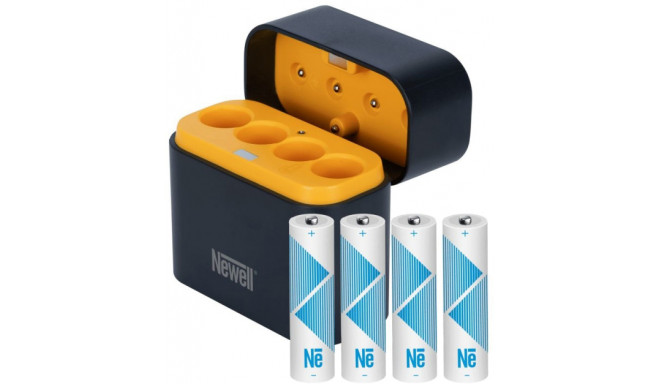Newell laadija + 4xAA 2200mAh