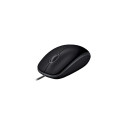 Logitech B110 Silent Wired Mouse, USB-A, 1000 DPI, Black