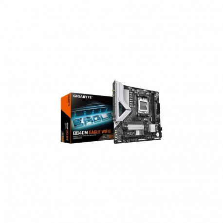 GIGABYTE B840M EAGLE WIFI6 Motherboard - AMD Ryzen 9000 CPUs, 5+2+2 Phases VRM, up to 7600MHz DDR5(O