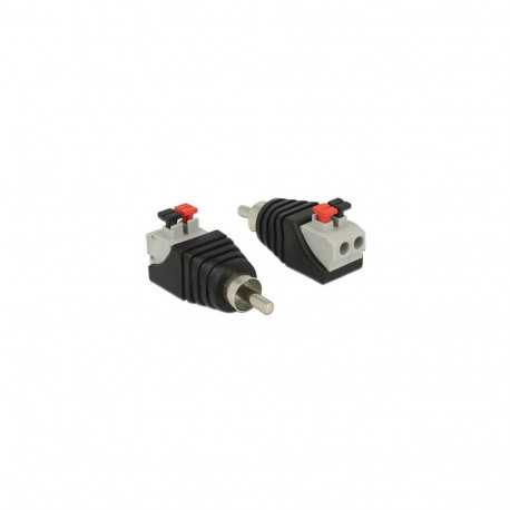 DeLOCK 65566 cable gender changer RCA Black, Grey, Red