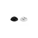 DeLOCK Cable Holder with 3 feed-throughs self-adhesive Set 6 pieces black / white