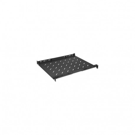 Intellinet 19" Fixed Shelf (adjustable), 1U, 550mm shelf depth, 550 to 750mm adjustable rail de